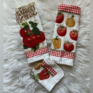 Mainstays cotton kitchen towel set (3)